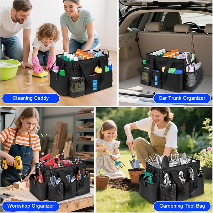 Cleaning Caddy Bag, Cleaning Supplies Organizer - Image 6