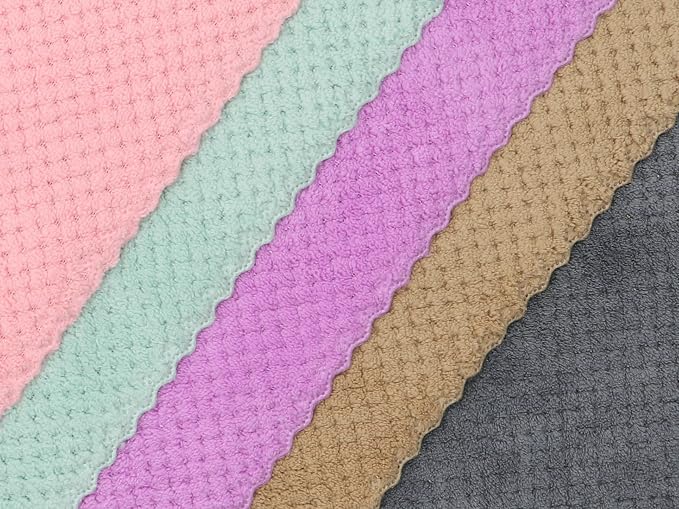 Microfiber Cleaning Cloth Lint Free Cleaning Rags, 10 Pack Fast Drying Dish Rags - Image 5