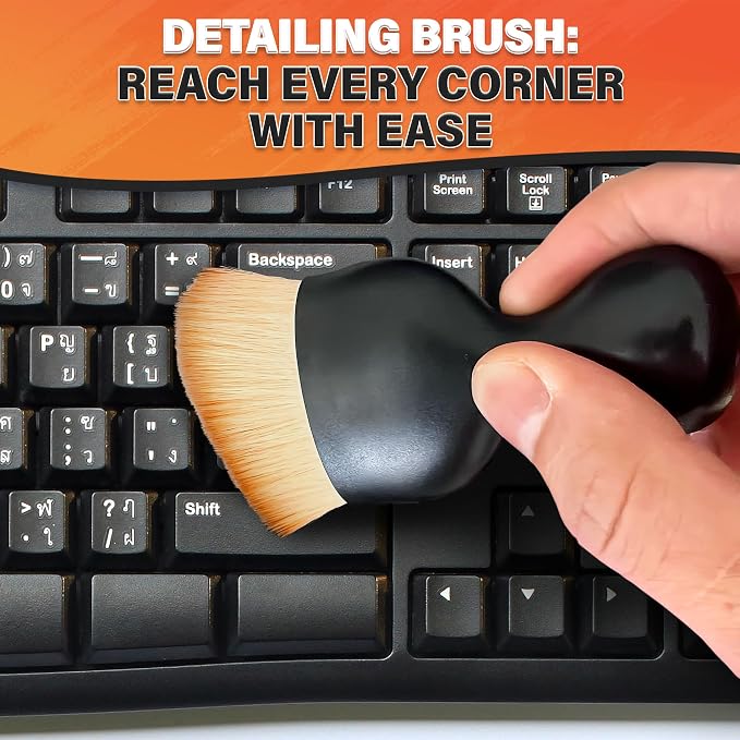 3 Pcs Car Detailing Brush Set – Curved Radian Design Car Cleaning Brush - Image 8
