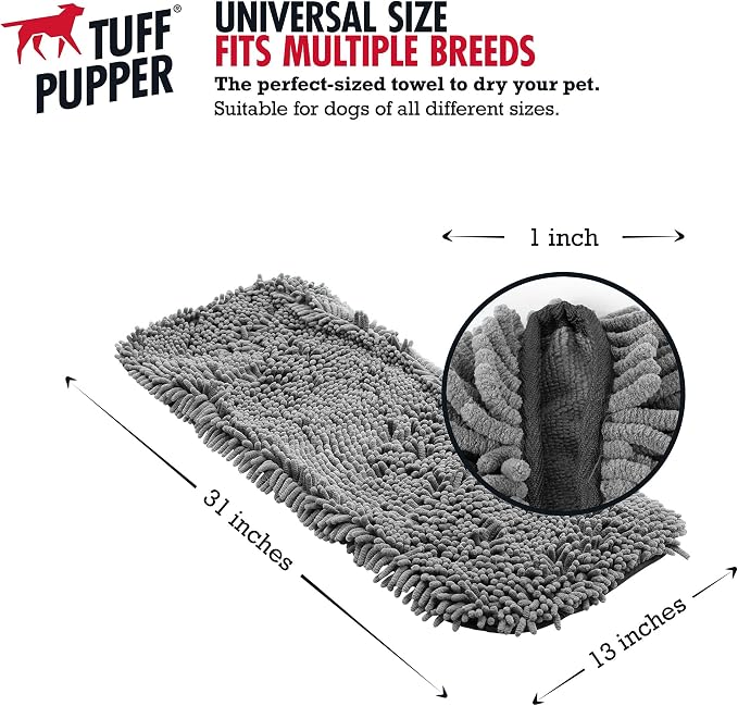 Tuff Pupper Quick Dry Towel for Dogs | Ultra Absorbent Microfiber Shammy | - Image 3
