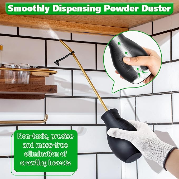 Diatomaceous Earth Powder Duster, 8OZ Garden Powder Applicator Dispenser - Image 2