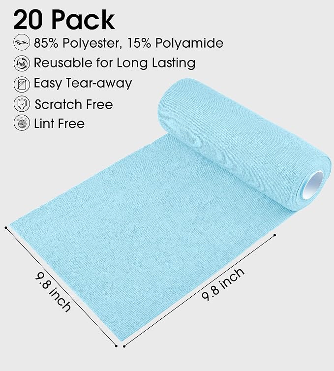 KitchLife Microfiber Cleaning Cloth Roll - Image 3