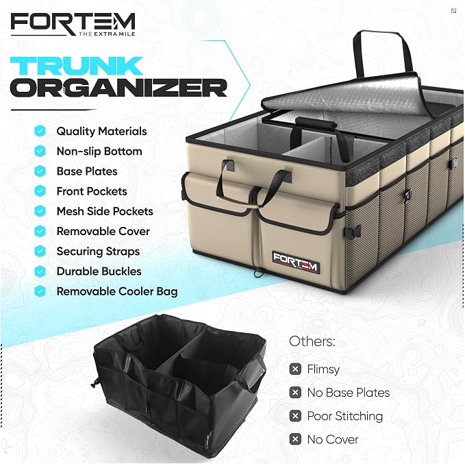 FORTEM Trunk Organizer with Cooler - Image 7
