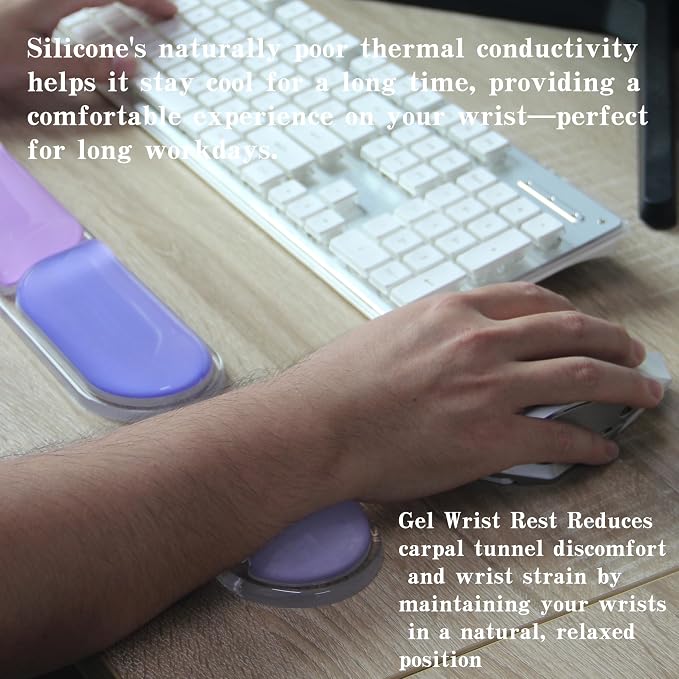 Ergonomic Cooling Gel Mouse Wrist Rest Pad, Arm Support - Image 4
