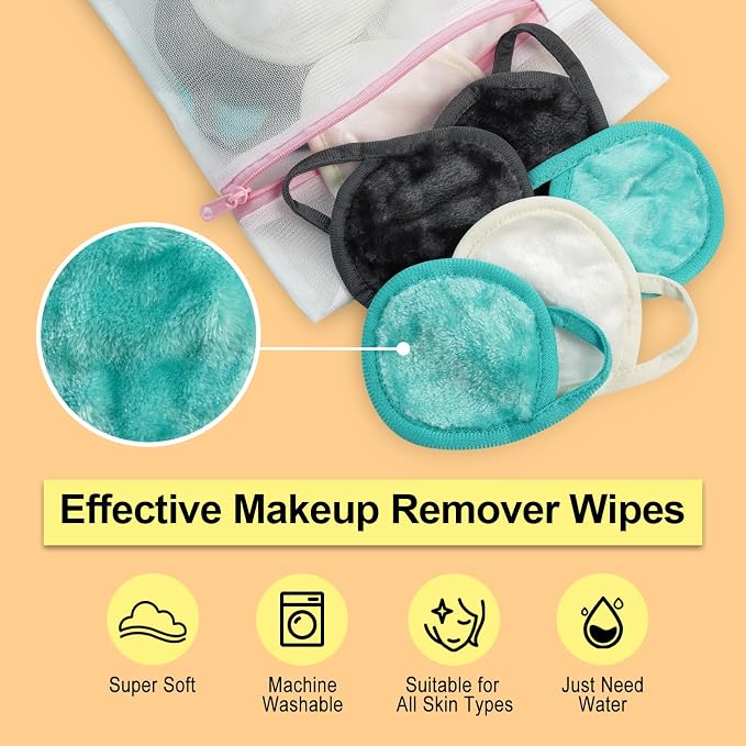 Nugilla 18 Packs Reusable Makeup Remover Pads - Image 5