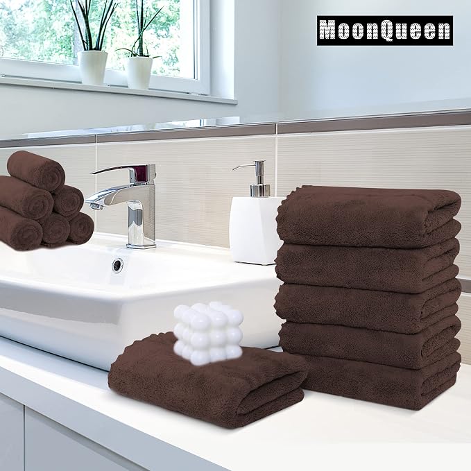 MOONQUEEN 6 Pack Premium Hand Towels - Image 2