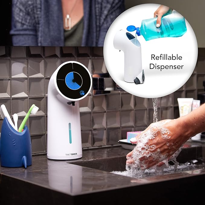 Time Timer WASH with Soap Dispenser — Hands Free Automatic Soap Dispenser with - Image 7