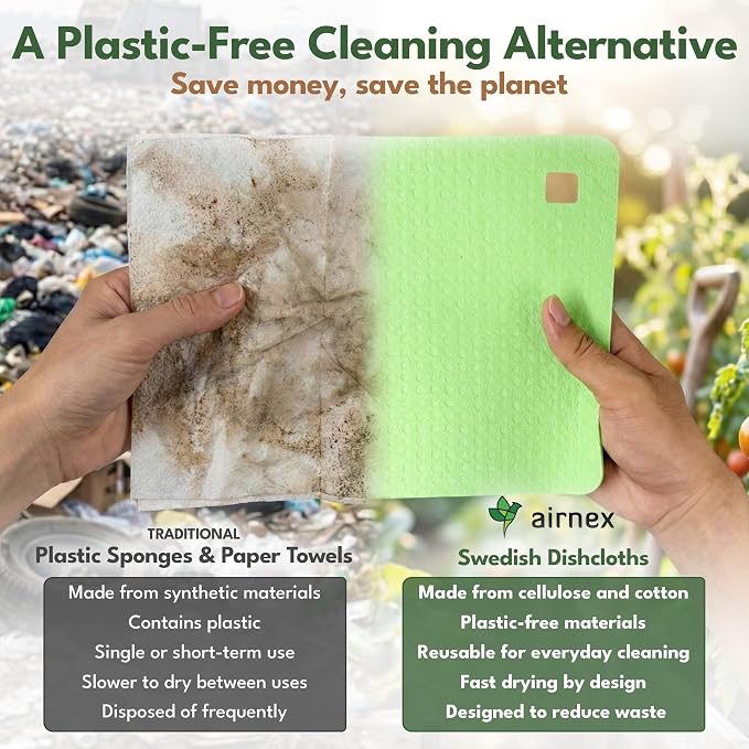 10 Pack Cellulose Swedish Dishcloths - Image 6