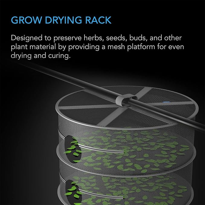 AC Infinity Herb Drying Rack, 8-Layer Hanging Mesh Net - Image 2