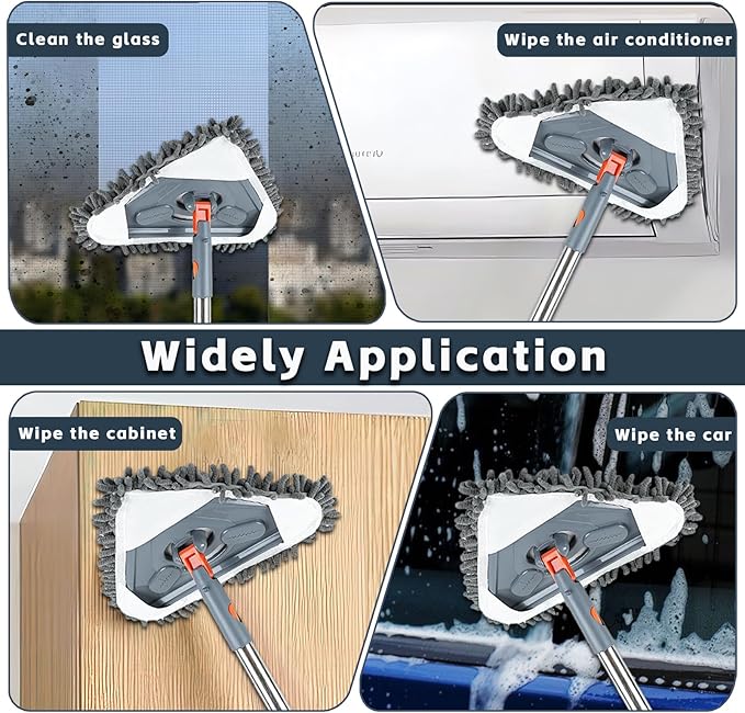Long Handle Wall Mop & Baseboard Cleaner - Image 4