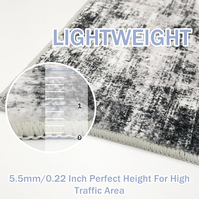 IOHOUZE Abstract Runner Rug 3x14 Ft Washable Runners - Image 5