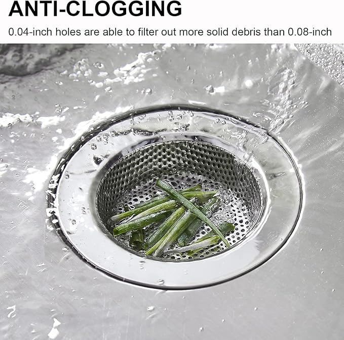 LASSHSWA Kitchen Sink Strainer Stainless Steel, Kitchen Sink Drain - Image 5