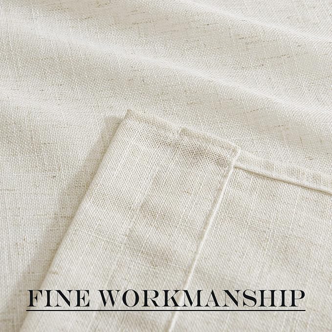 NICETOWN Linen Sheer Door Curtain Panel - Image 5