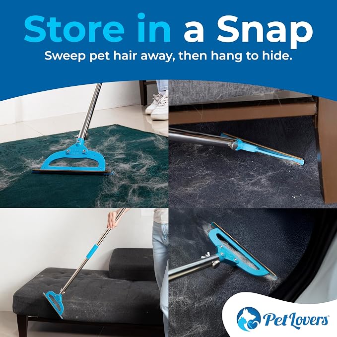 PetLovers EzLint Mega 52" Carpet Rake & Pet Hair Removal Tool – Dog & Cat Hair - Image 7