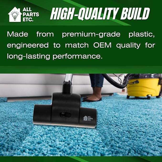 Vacuum Carpet Brush Nozzle Attachment, 1.25” Turbo Floor Brush Accessories - Image 7