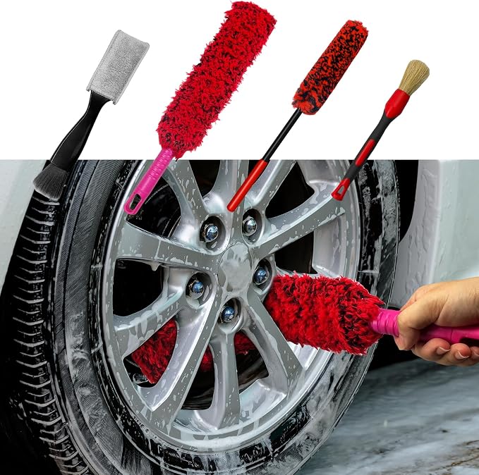 4 Pack Car Wheel Brush Kit by Unknown