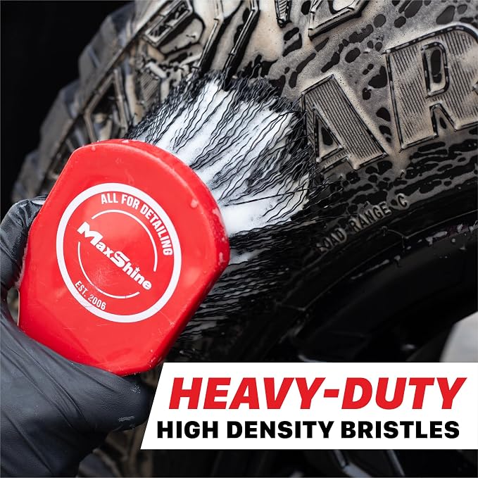 Maxshine Universal Heavy-Duty Tire & Carpet Cleaning Brush – Ultimate Scrubber - Image 4