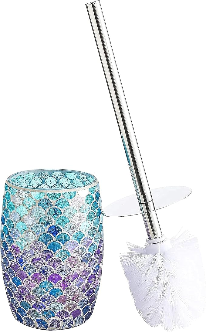 WHOLE HOUSEWARES | Modern Toilet Brush Set | Toilet Bowl Brush and Holder | by WHOLEHOUSEWARES