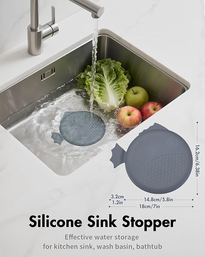 Revolutionary Kitchen Sink Drain Strainer & Sink Stopper/Patented Reversible - Image 2