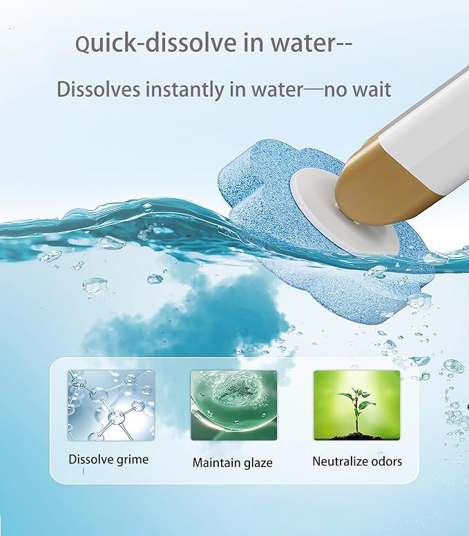 Disposable Toilet Brush with 48 Refill Heads and Holder– Includes Storage - Image 2