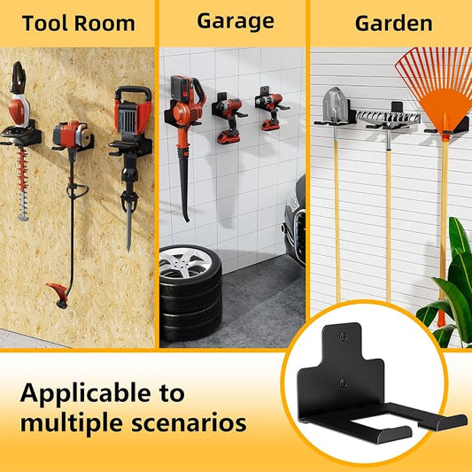 Garage Organization Wall Mounted Storage Rack, Heavy Duty Tool Hanger - Image 2