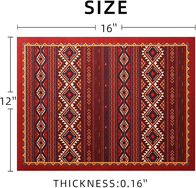 Dish Drying Mat Bohemian Absorbent Coffee Mat Rubber Backed Moroccan Soft - Image 4
