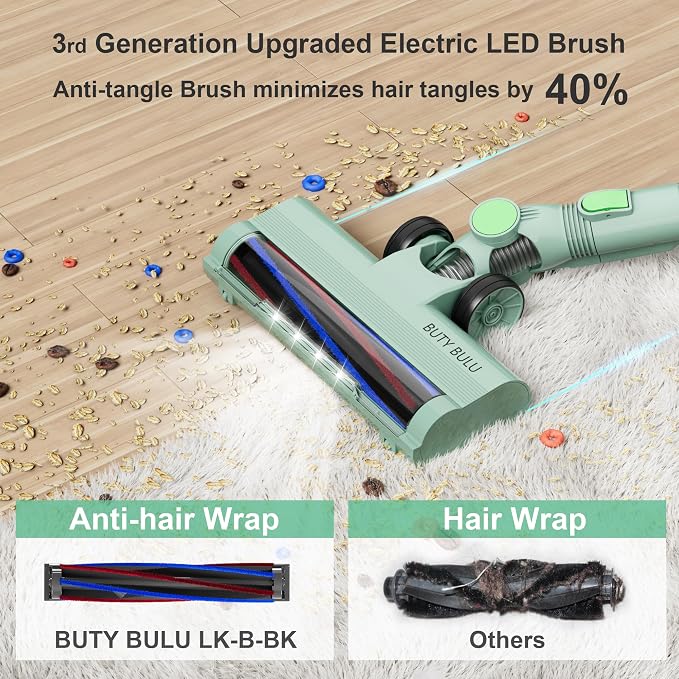 Cordless Vacuum Cleaner, Handheld Stick2200mAh Rechargeable Battery 30KPa - Image 4