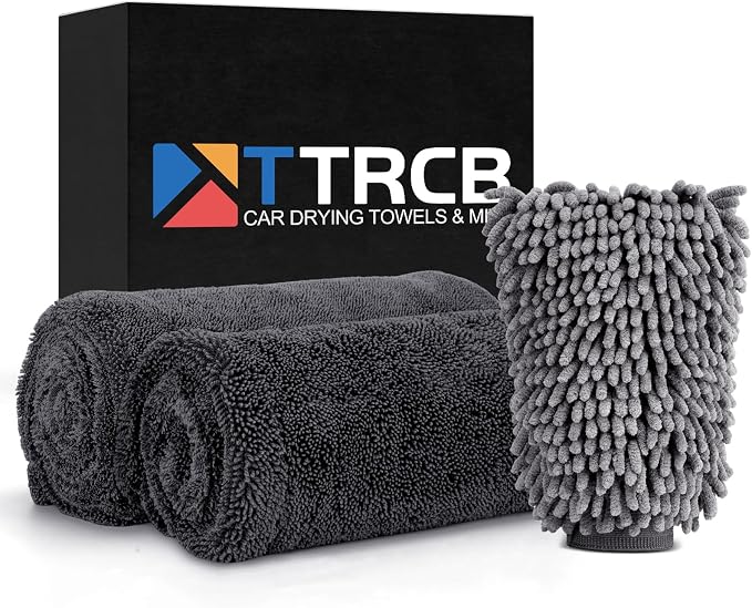 TTRCB Car Wash Kit, Car Cleaning Kit, Car Wash Mitt, Microfiber Towels by TTRCB