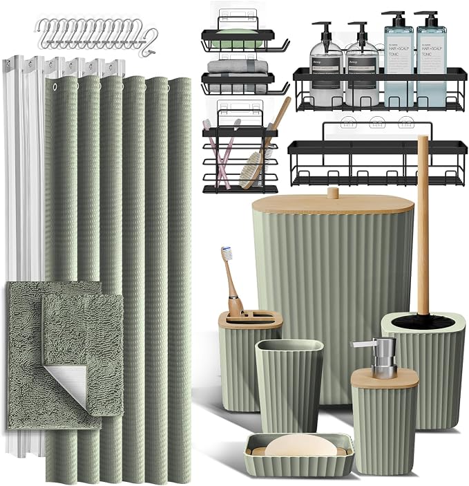 Clara Clark Bathroom Accessories Set by ClaraClark