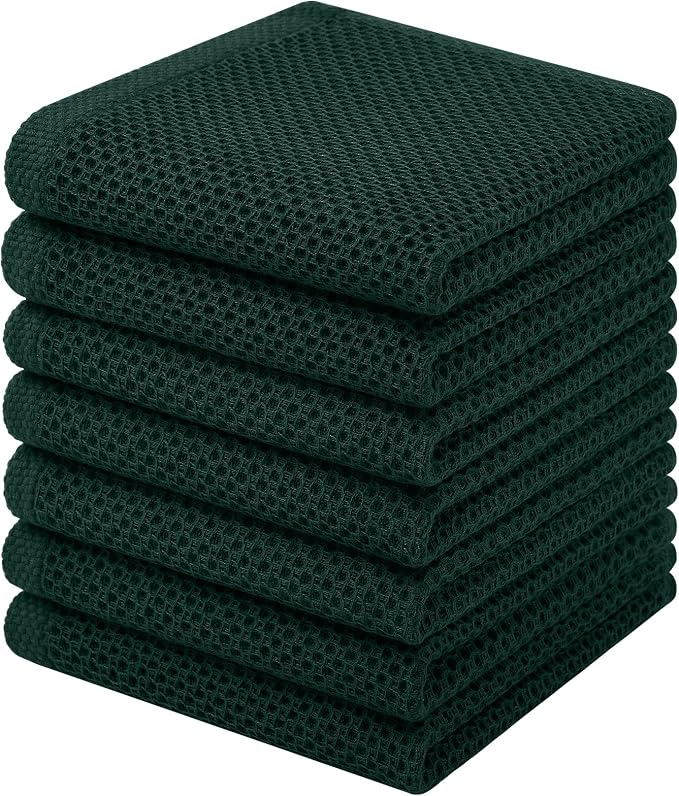 Homaxy 100% Cotton Waffle Weave Kitchen Dish Cloths, Quick Drying Dish Rags by Homaxy