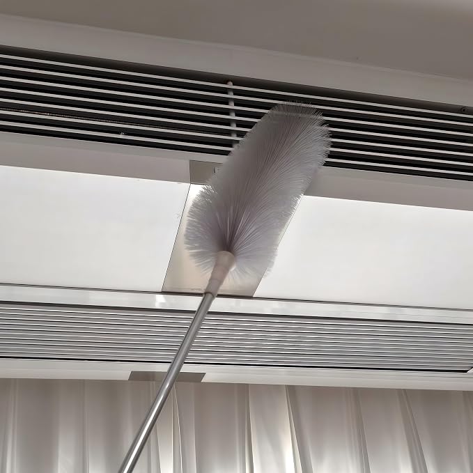 8FT Long Gutter Guard Cleaner, 2 in 1 Cobweb Duster - Image 5