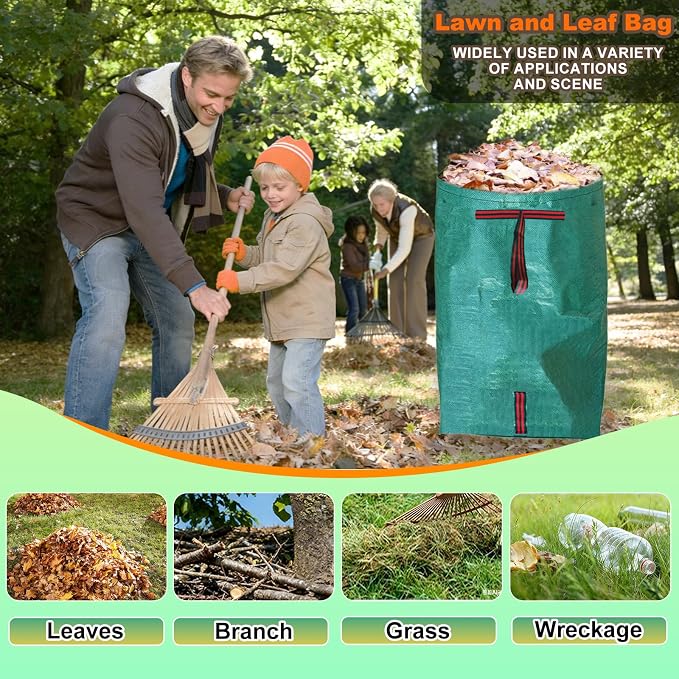 72 Gallon Leaf Collector, Reusable Yard Dustpan-Type Garden Bag, Heavy Leaf - Image 4