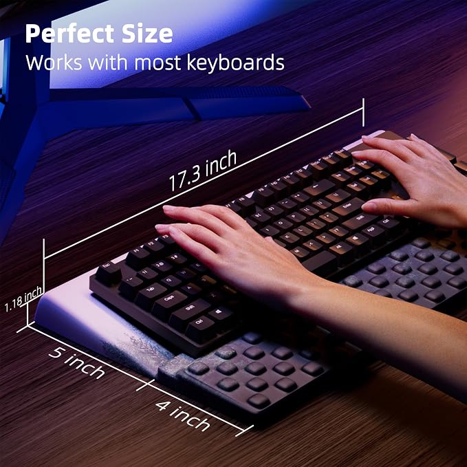 Ospelelf Keyboard Wrist Rest Pad, Comfy Ergonomic Keyboard Stand Holder - Image 6