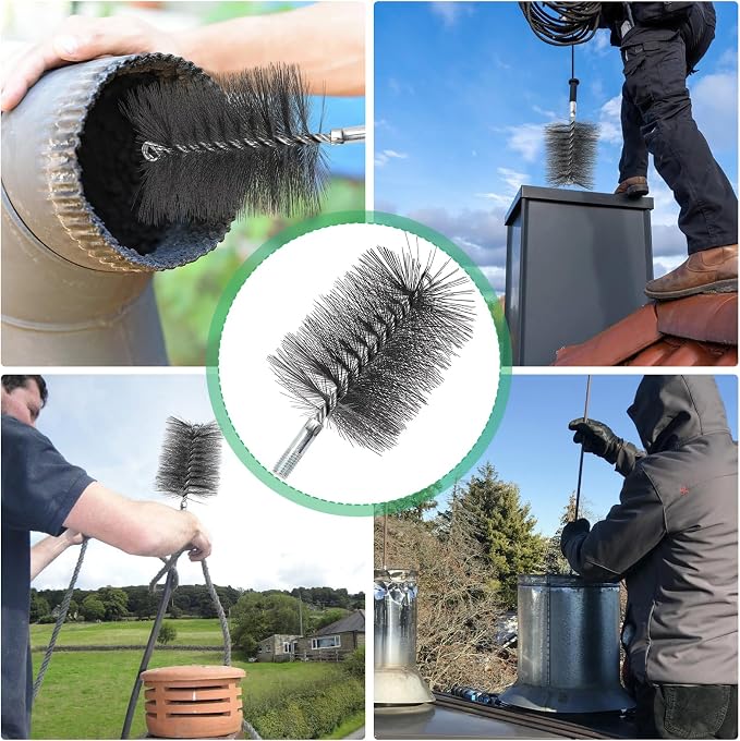 4" Chimney Steel Cleaning Brush - Image 7