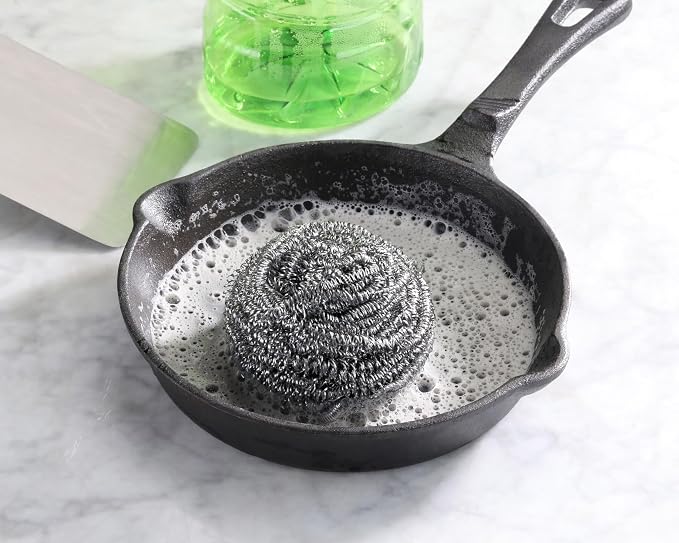New Star Foodservice 54460 Extra Large Stainless Steel Sponges Scrubbers - Image 6