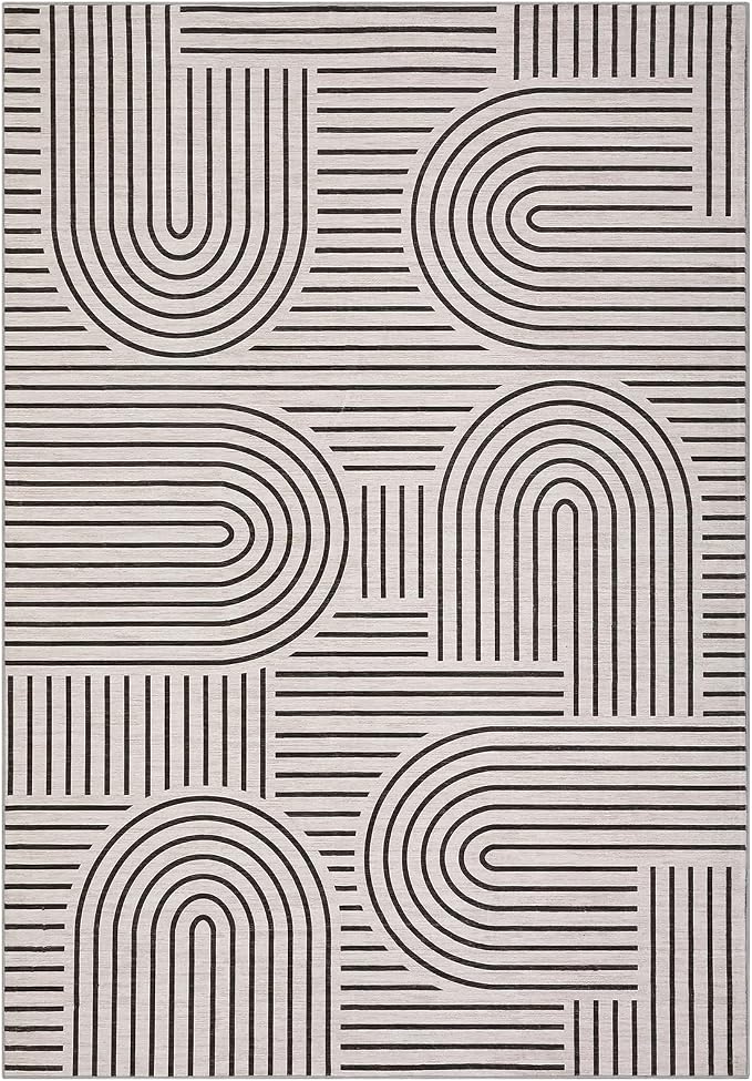 Washable Rug 3x5 Area Rugs for Living Room, Abstract Rug for Bedroom, Soft - Image 4