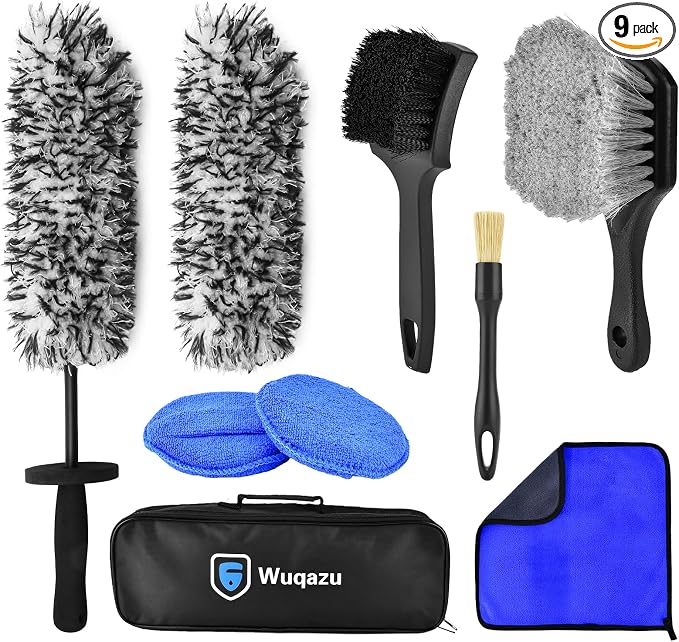 9PCS Pro Wheel & Tire Cleaning Kit by Unknown
