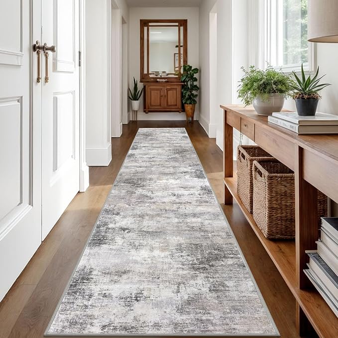 IOHOUZE Abstract Runner Rug 2x12 Ft Washable Runners - Image 8