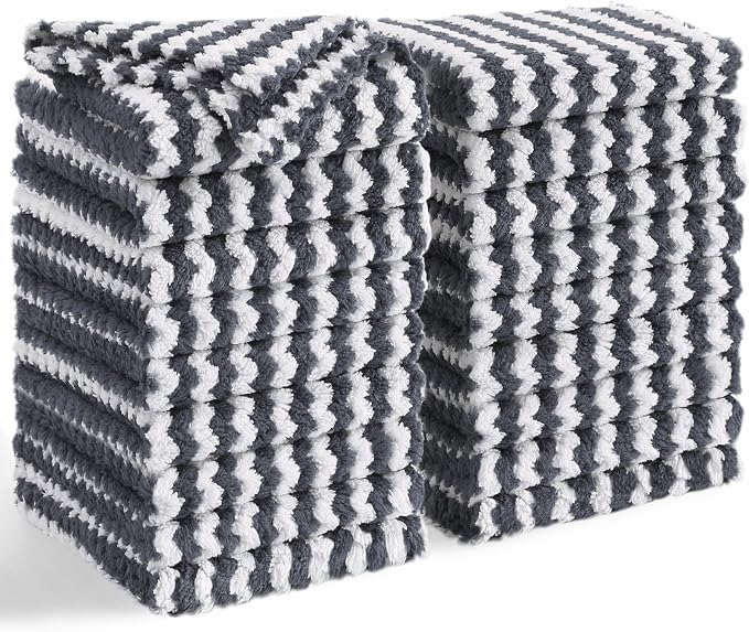 Homaxy 18 Pack Kitchen Dish Cloths, Ultra Soft and Absorbent Dish Towels by Homaxy