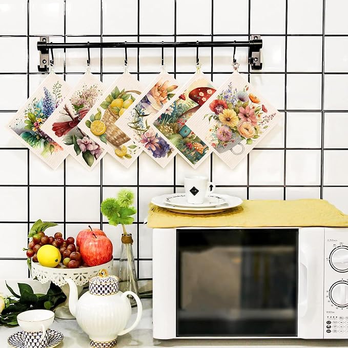 Morigins Spring Flowers Bird Swedish Dish Cloths - Image 7