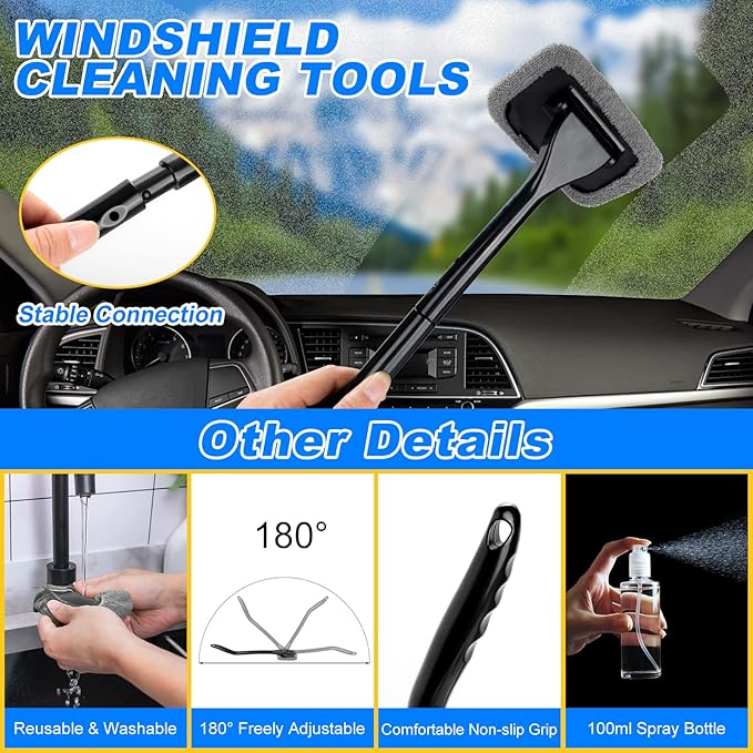 AUTODECO 34Pcs Car Detailing Brush Set, Car Detailing Kit, Auto Detailing Drill - Image 5