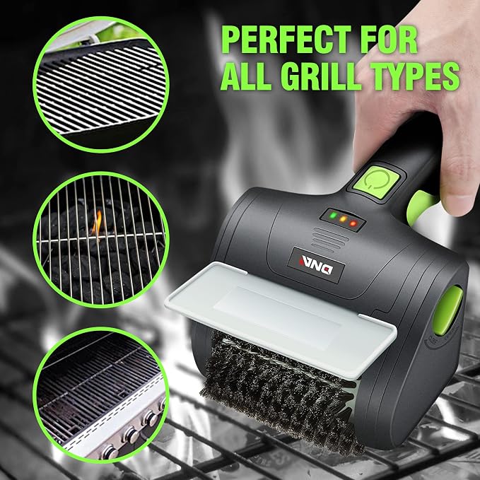 DNA Motoring TOOLS-00219 Cordless Electric Grill Cleaning Scrub Brush - Image 4