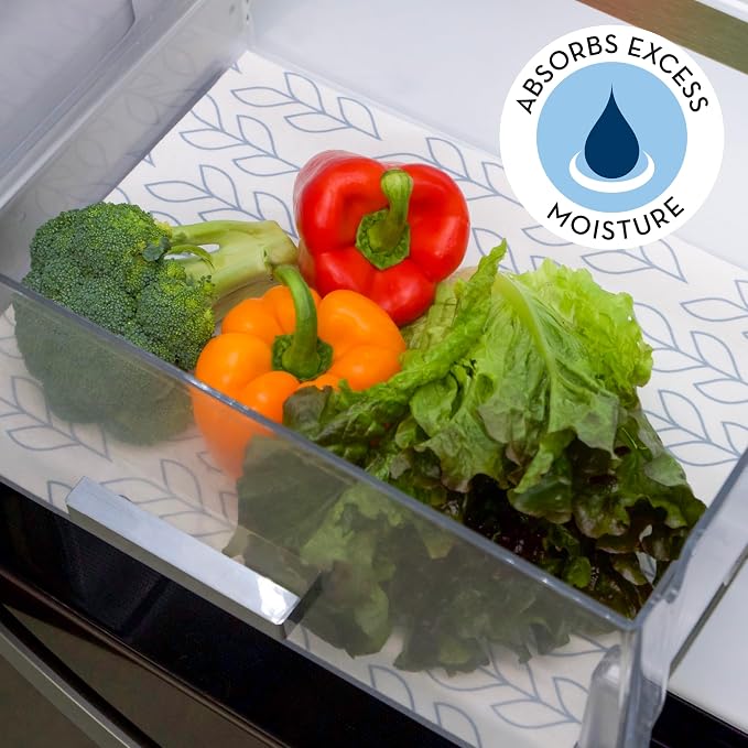 Refrigerator Liners, Shelf Liner, Absorbent Fridge Liners, 12 Inch x 24 Inch - Image 2
