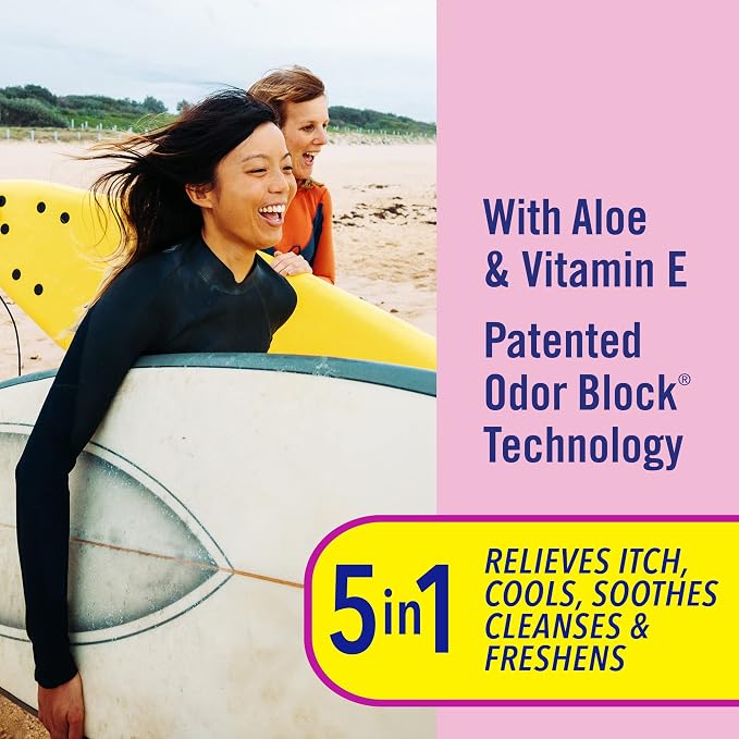 Vagisil Wipes, Anti-Itch Medicated Feminine Vaginal Wipes, Maximum Strength - Image 3
