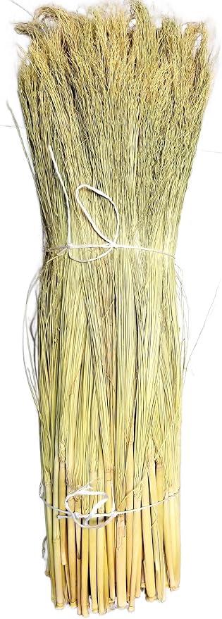 Craft Broom Corn with Stalks 2 Pound Bundle 24-36" Length by ParkerHomestead