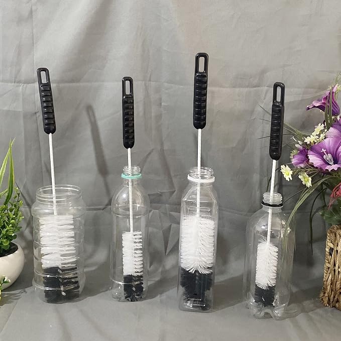 Coralpearl Bottle Brushes Thin Long Handle X 2, Utility Skinny Wire Cleaner Set - Image 5