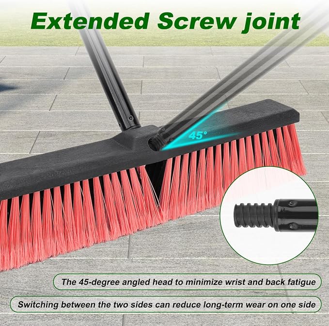 18 Inches Push Broom Outdoor- Heavy Duty Commercial Broom - Image 5
