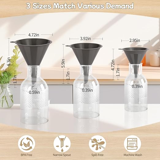 Plastic Kitchen Funnel Set of 3 - Image 3