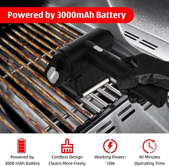 Electric Rechargeable Grill Brush, Grill Cleaner - Image 4