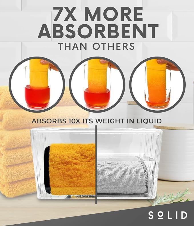 Solid Multipurpose Plush Microfiber Cleaning Cloth - Image 3